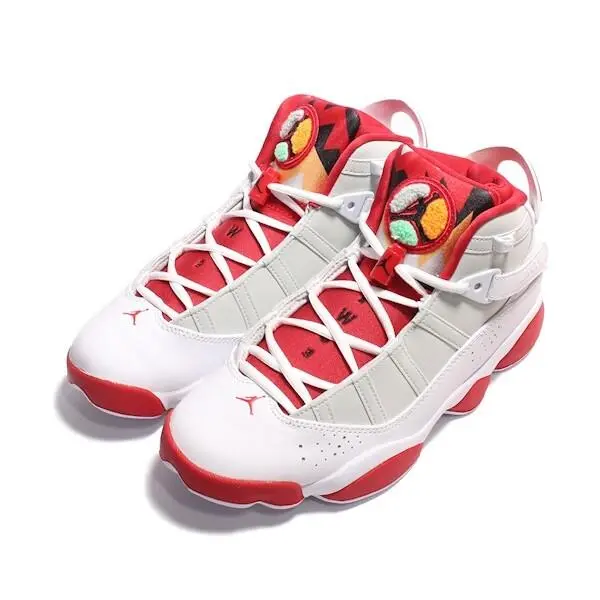 Nike shoes - Jordan 6 Rings - Rings - 322992-060 - Red/Black or White/Silver, Manufacturer: Black/Red 10
