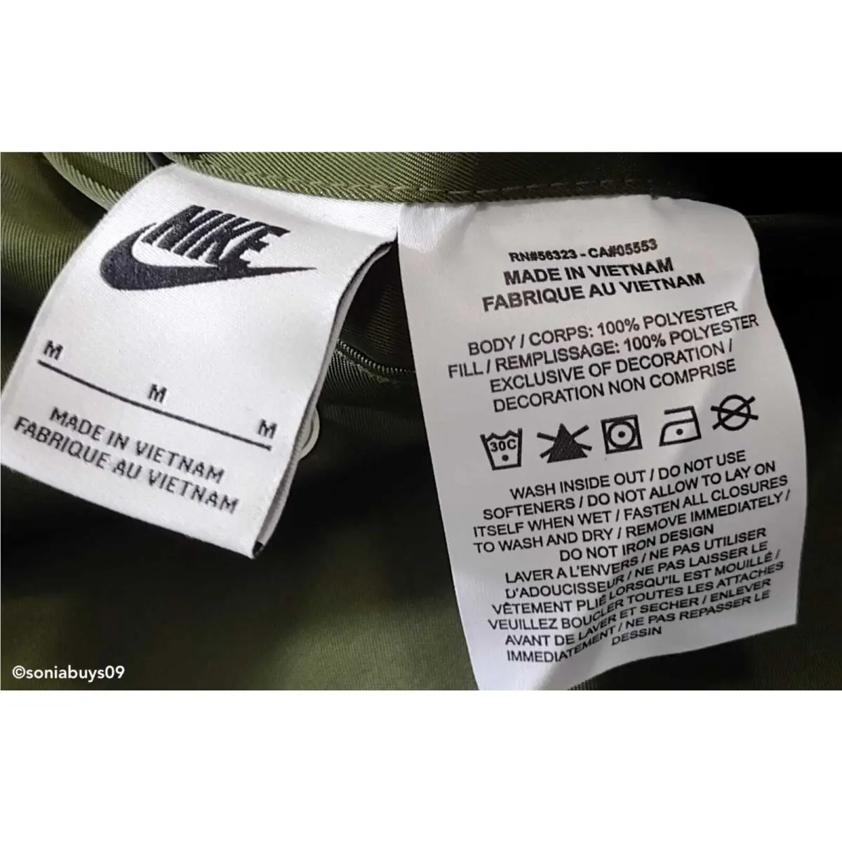 Nike clothing - Green/Black 20
