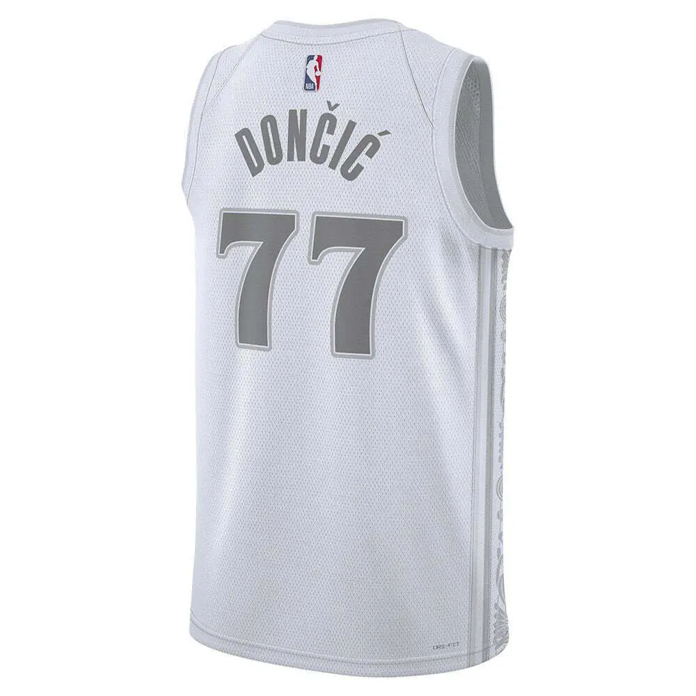 FQ4339-100 Mens Nike Nba Mavericks Donic City Edition 2024/25 Swingman Jersey - White