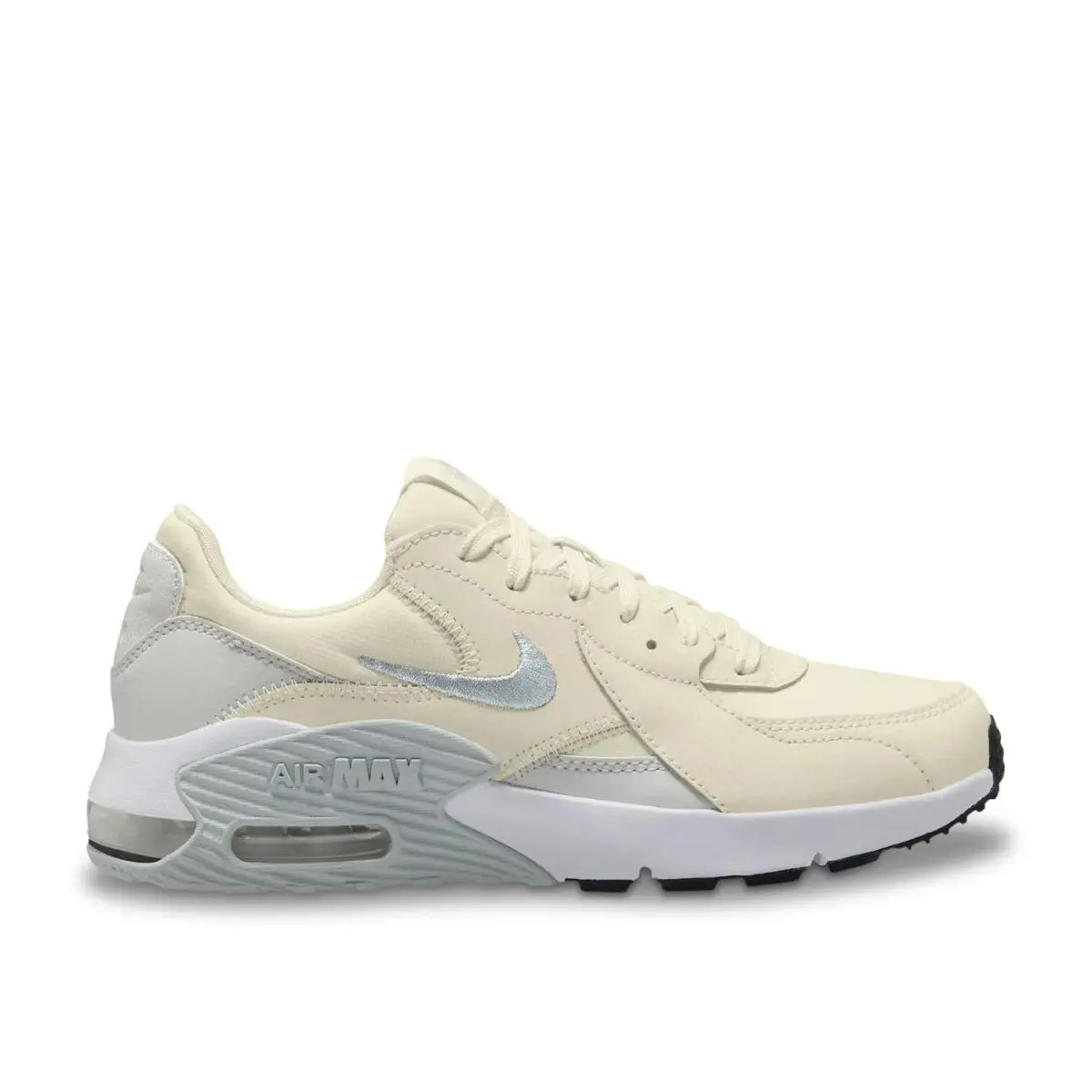 Woman`s Athleisure Nike Air Max Excee Sneaker - Beige/Silver