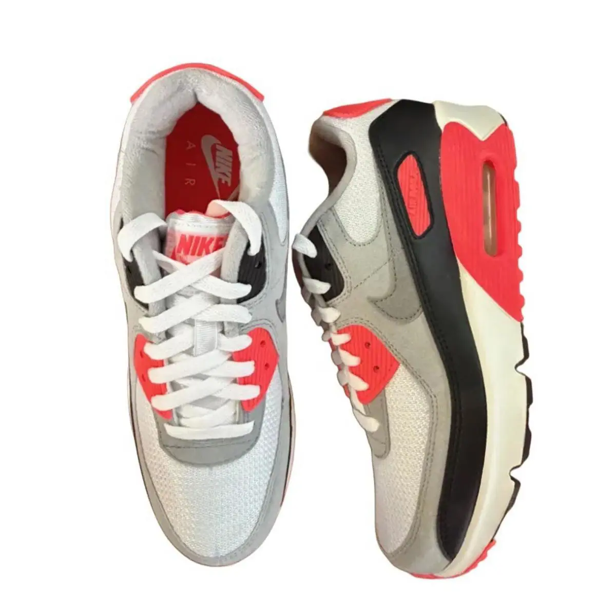 Nike shoes - Nike Air Max 90 QS (GS) - White/Black-Cool Grey 0