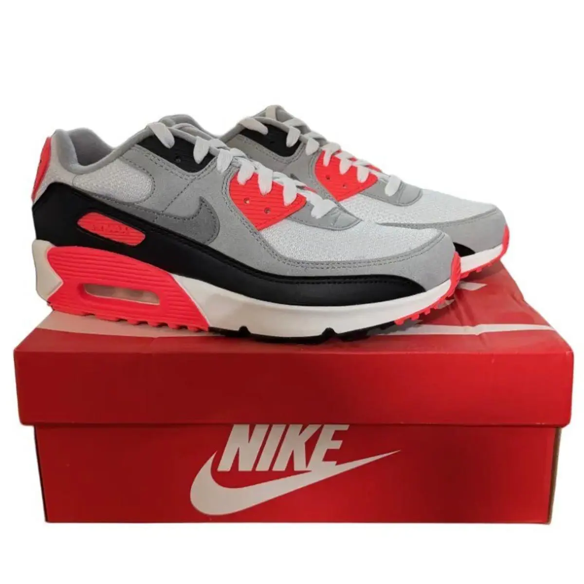 Nike shoes - Nike Air Max 90 QS (GS) - White/Black-Cool Grey 3