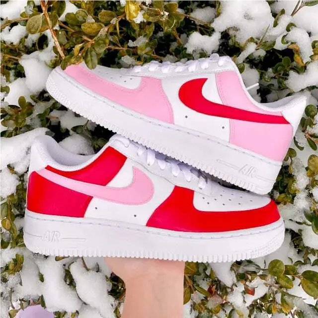 Nike shoes - Nike Air Force 1 - Air Force - CW2288-111 - Red, Two Tone: Valentines Day Red Pink 0
