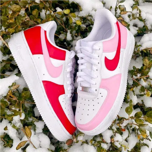 Nike shoes - Nike Air Force 1 - Air Force - CW2288-111 - Red, Two Tone: Valentines Day Red Pink 1