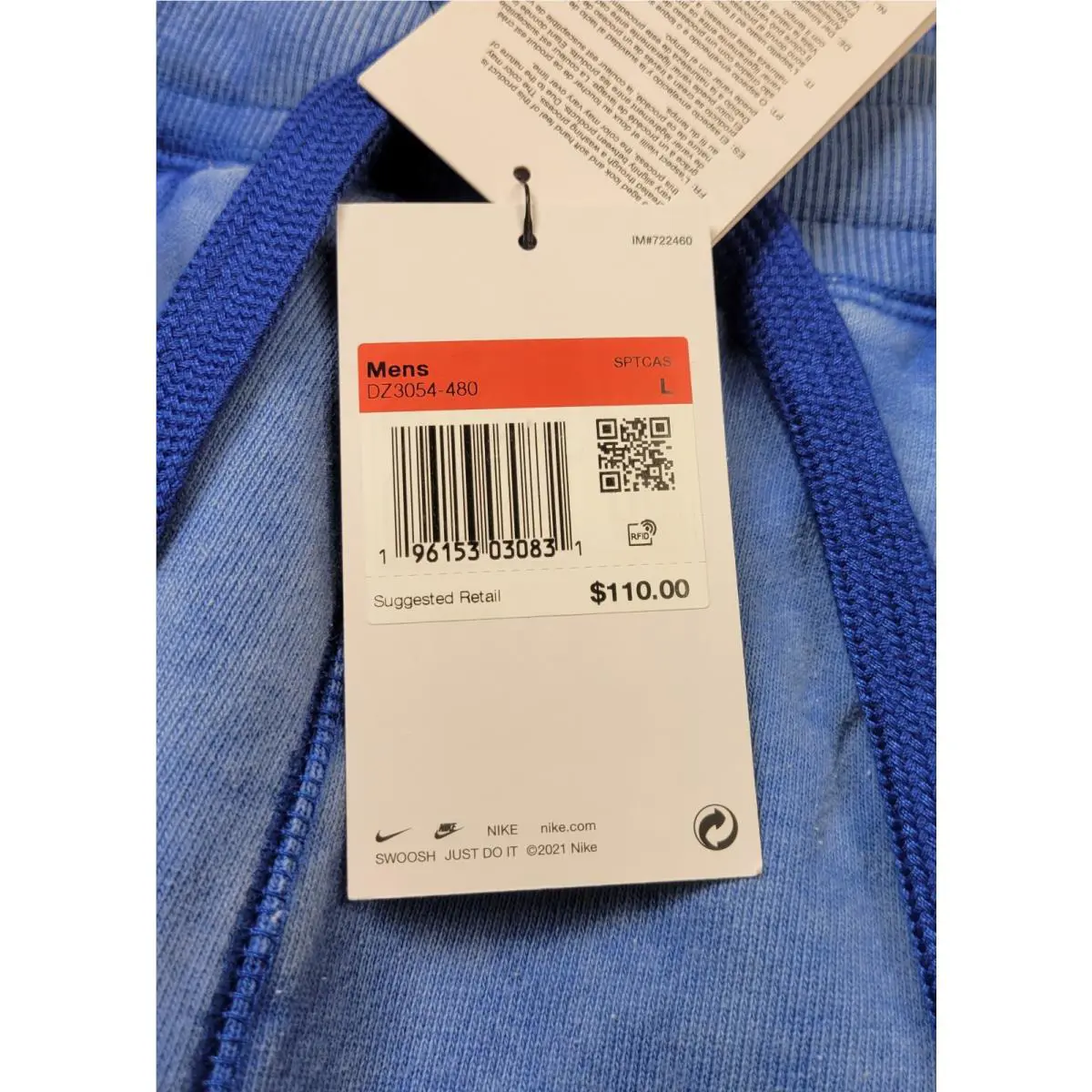 Nike clothing - DZ3054-480 - DZ3054-480 - Blue Red Orange Yellow 12