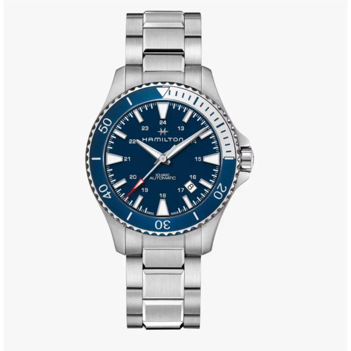 Hamilton H82345141 Khaki Navy Scuba 40 mm Steel Blue Dial Automatic Men`s Watch