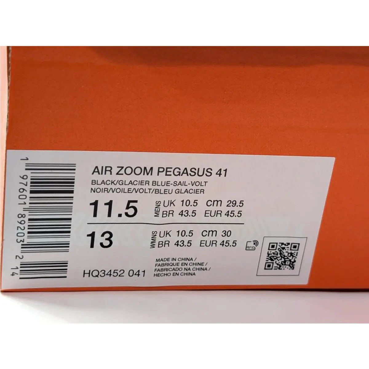 Nike shoes - Nike Air Zoom Pegasus 41 - HQ3452-041 - Black/Blue/Volt 8