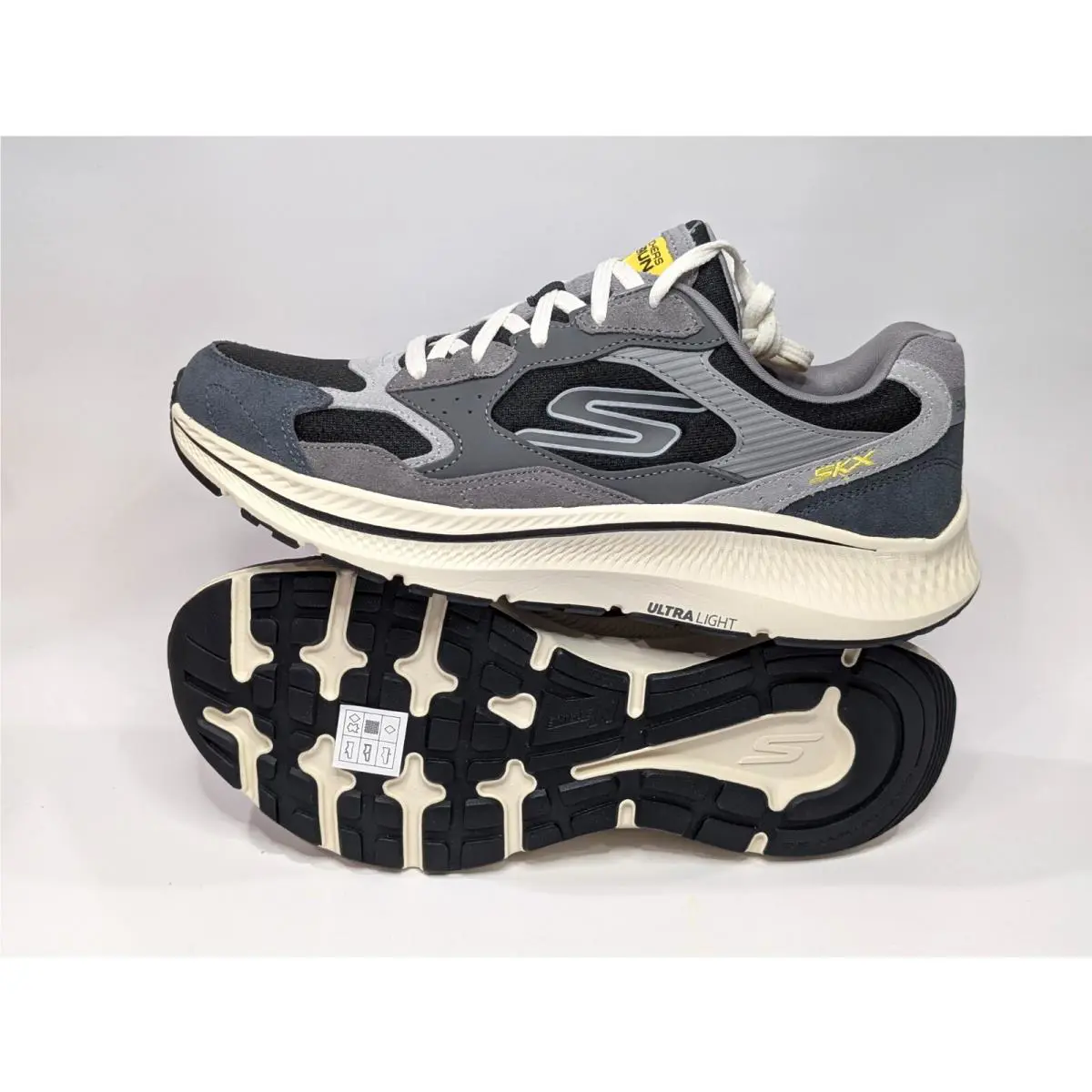 Skechers shoes - Skechers Go Run Consistent 2.0 Retro Runner V1 - 220872/CCBK - Charcoal/Black 2