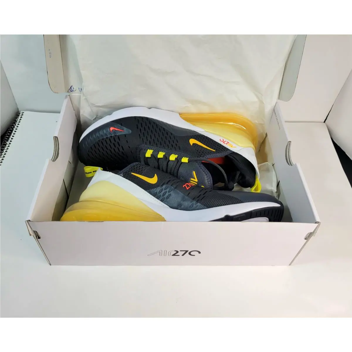 Nike shoes - Nike Air Max 270 - Air Max - DO4849-001 - Black Yellow 10