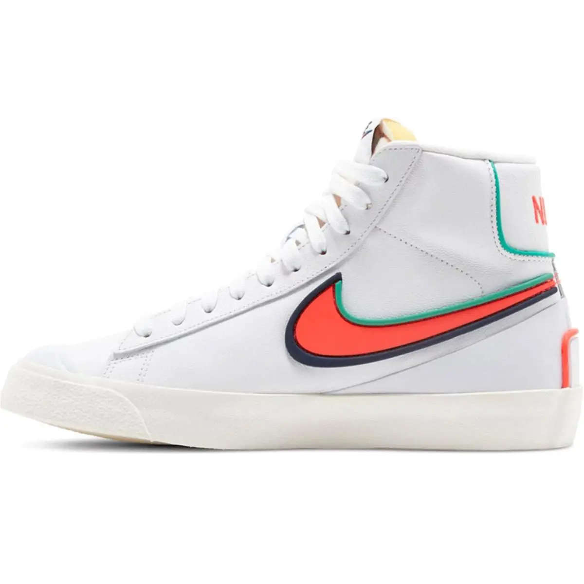 Nike shoes - Nike W Blazer Mid `77 Infinite - DC1746-103 - White/Bright Crimson-Blue Void 0