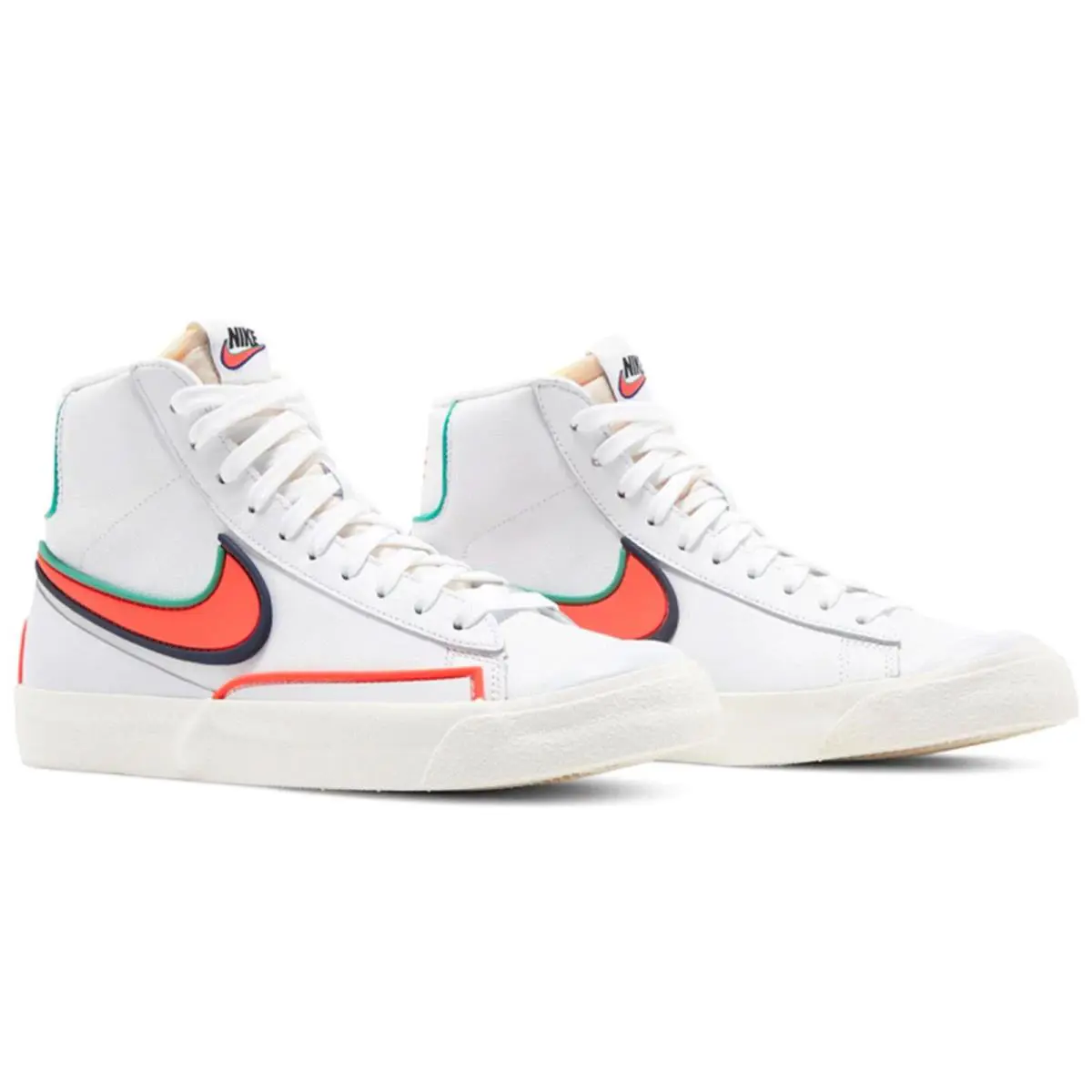 Nike shoes - Nike W Blazer Mid `77 Infinite - DC1746-103 - White/Bright Crimson-Blue Void 1