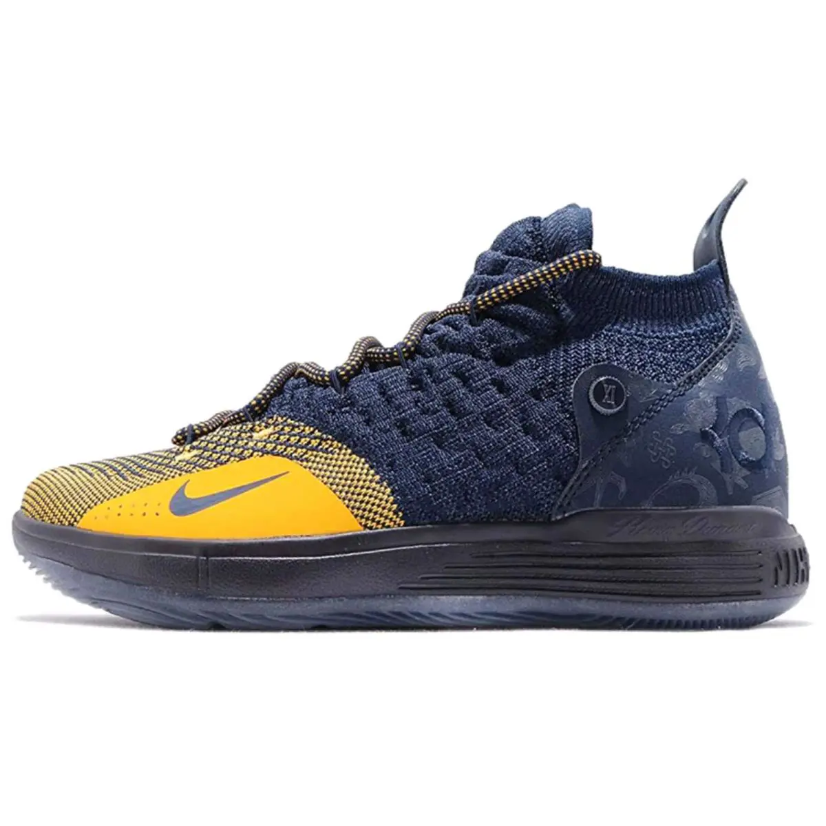 Nike shoes - Nike KD11 (GS) - AH3465 400 - College Navy/University Gold 6