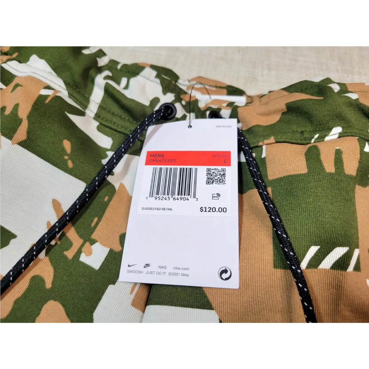 Nike clothing - Nike NSW Tech Fleece - NSW Tech Fleece - DM6472-072 - Green Brown Camouflage 8