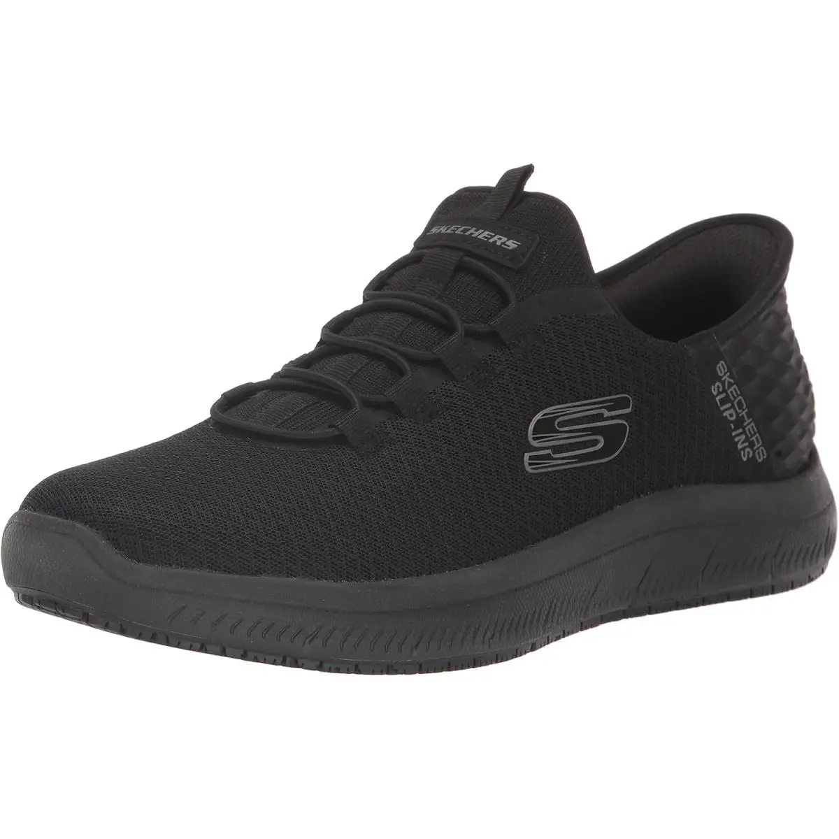 Skechers Men`s Summits Colsin Sr Hands Free Slip-ins Work Shoe - Black