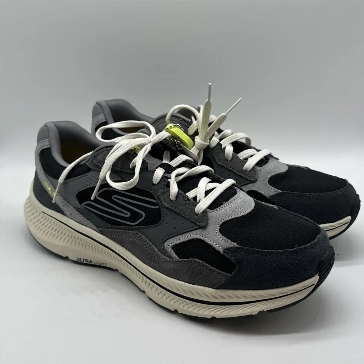 Skechers Go Run Consistent 2.0 Men`s Size 12 Running Trainers in Charcoal Black