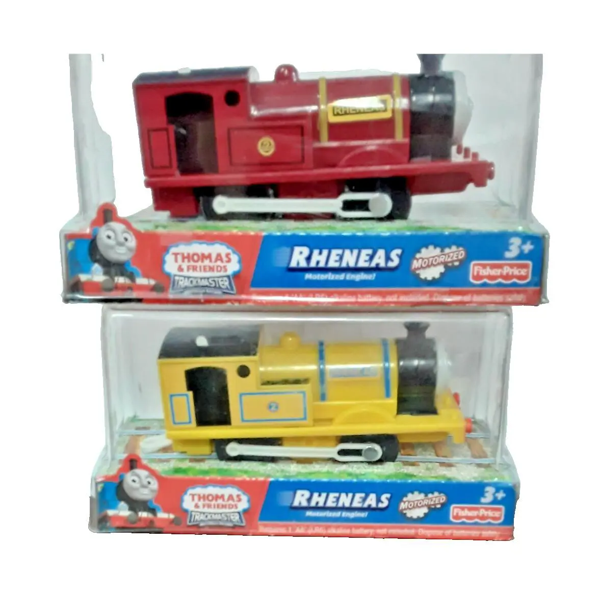 Thomas Yellow Red Rheneas Trackmaster Set Of 2