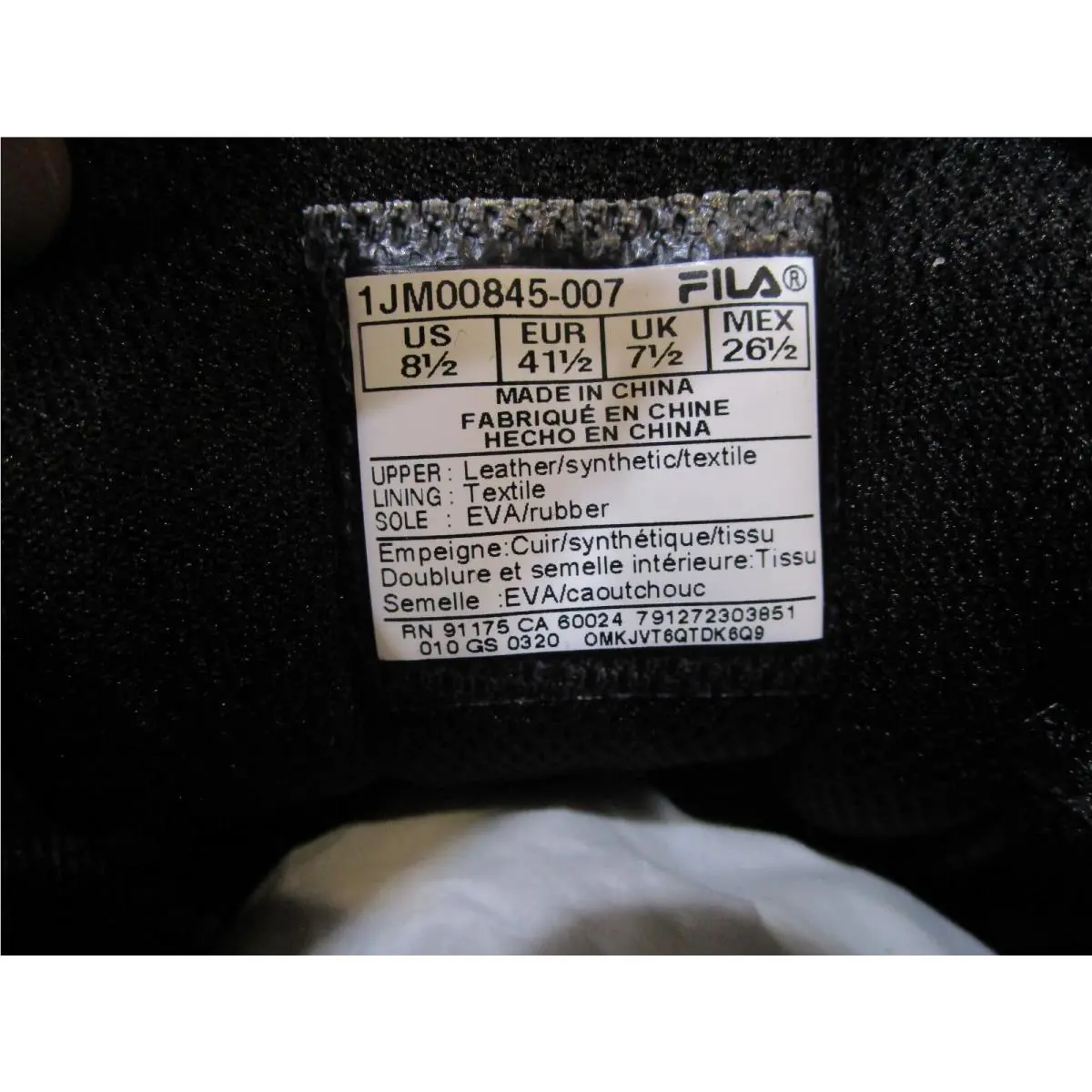 Fila shoes - FILA Oakmont Tr - Oakmont - 1JM00845-007 - Black 4