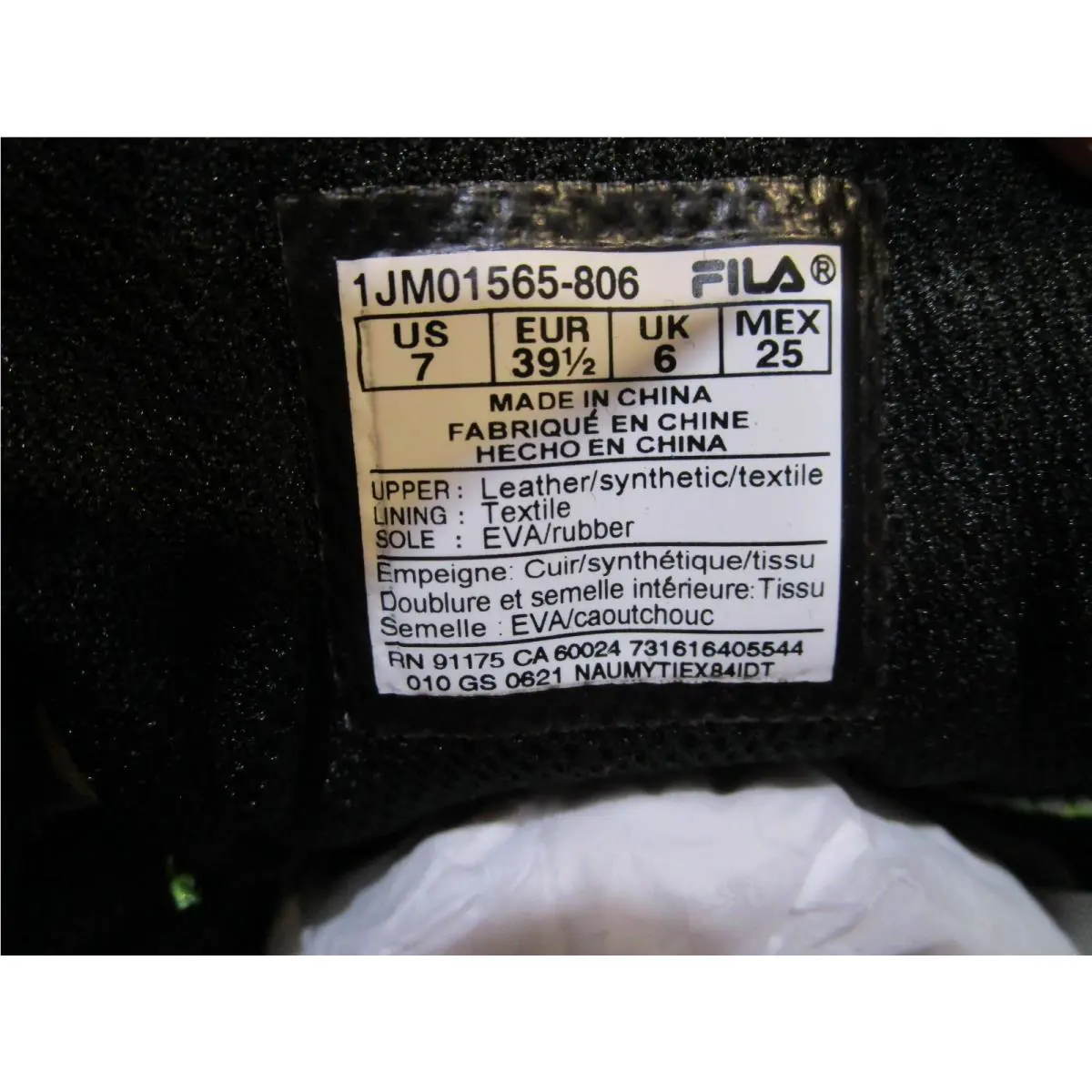 Fila shoes - FILA Oakmont Tr - Oakmont - 1JM01565-806 - Shor/Blk/Sfty 4
