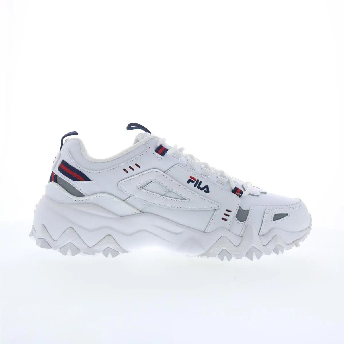 Fila Oakmont TR Trail 1JM00652-125 Mens White Leather Athletic Hiking Shoes 12