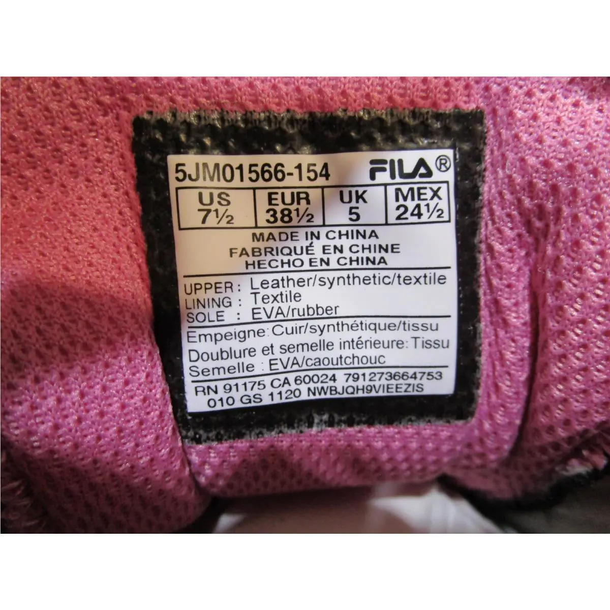 Fila shoes - Fila Oakmont TR - Oakmont - 5JM01566-154 - Pink/White 5
