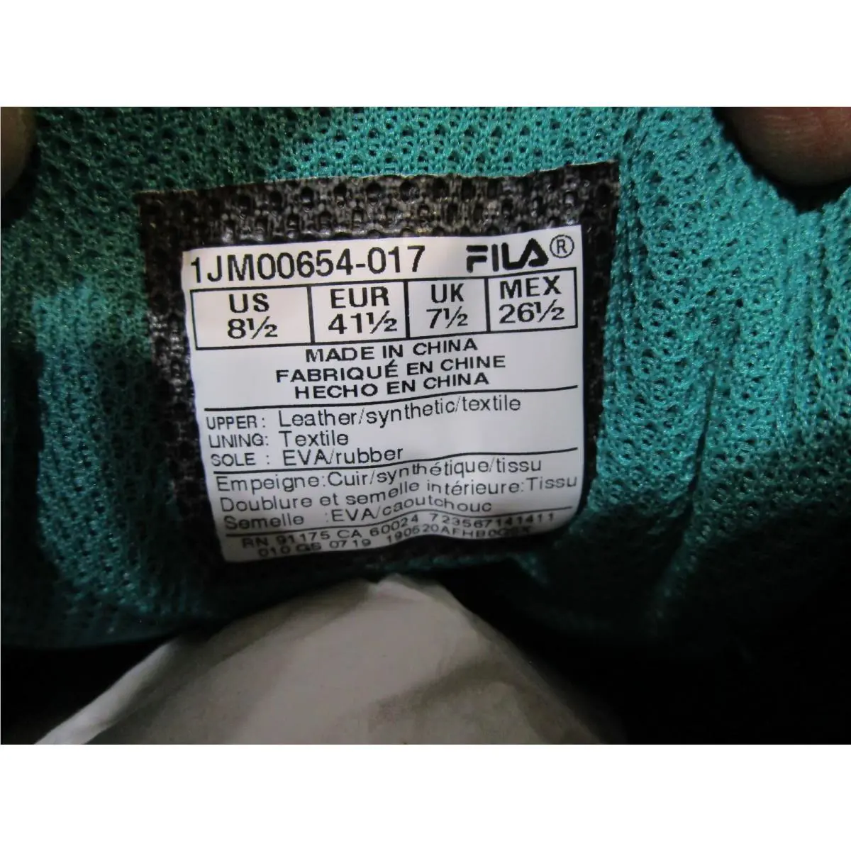 Fila shoes - FILA Oakmont Tr - Oakmont - 1JM00654-017 - Black/Multicolor 4