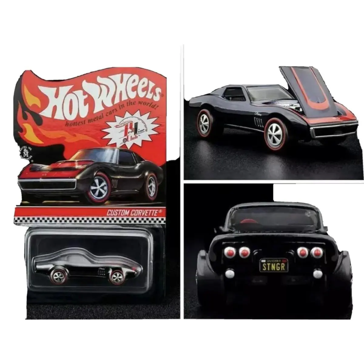 Hot Wheels 2022 Rlc Red Line Club 1968 Custom Corvette IN Hand 07268/25000