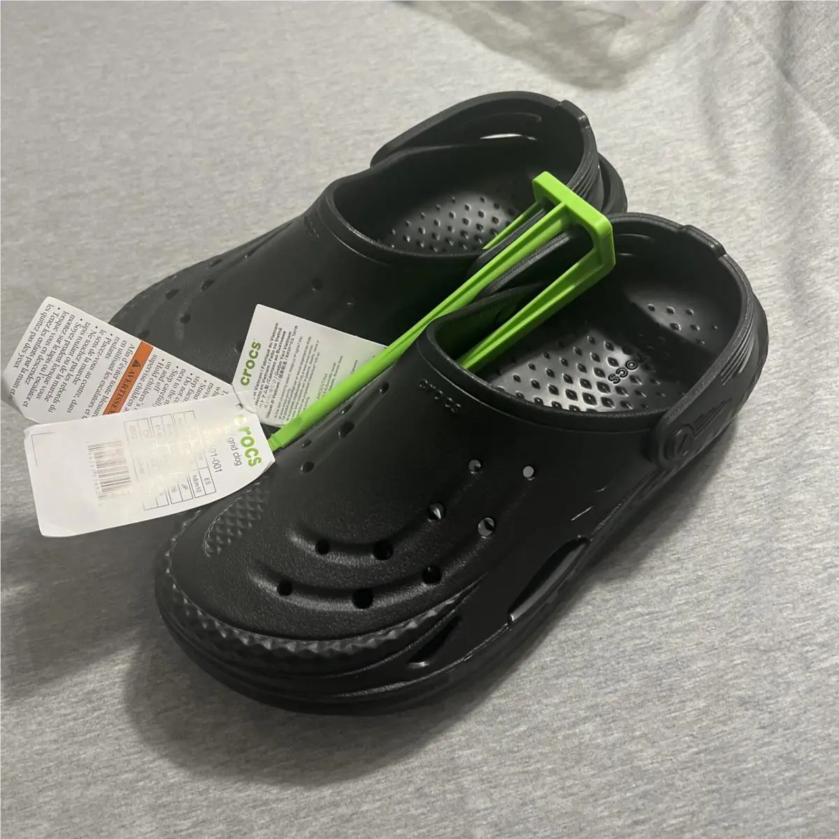 Crocs Unisex Off Grid Clog - Black M 8 W 10 Streetwear Comfort Shoes