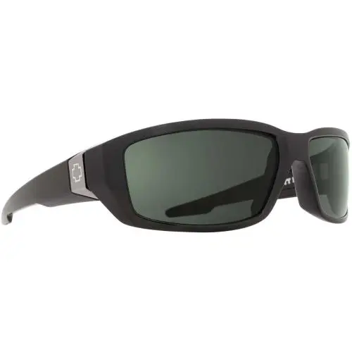 Spy Tarmac Sunglasses Unisex - Frame: Soft Matte Black-Gray Green