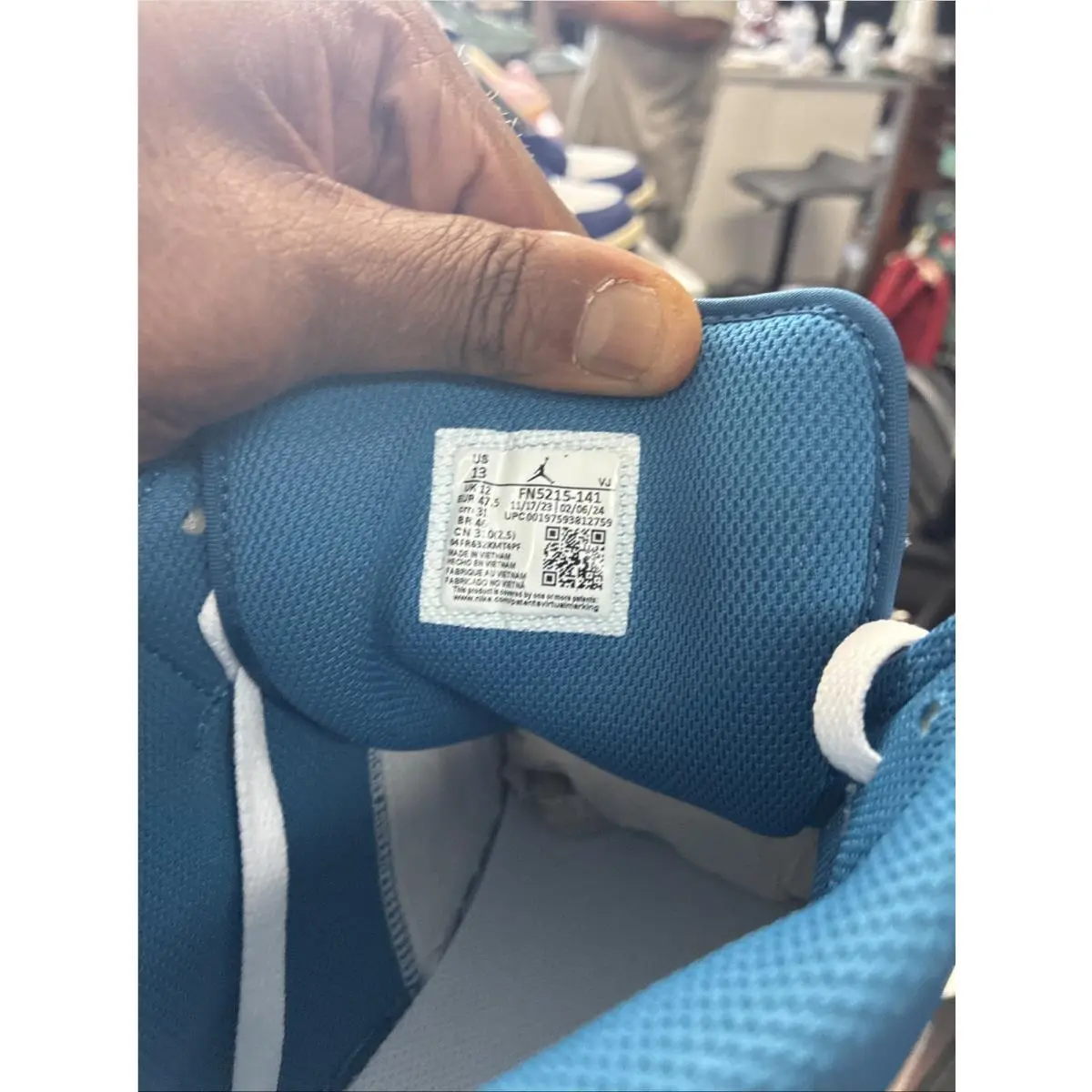 Nike shoes - Air Jordan 1 Mid SE - FN5215-141 - Blue 8