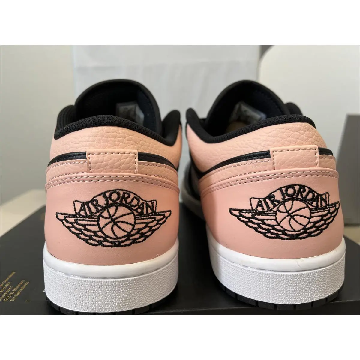 Nike shoes - Air Jordan 1 Low - Air Low - 553558-034 - Black/ Arctic Orange-White 5