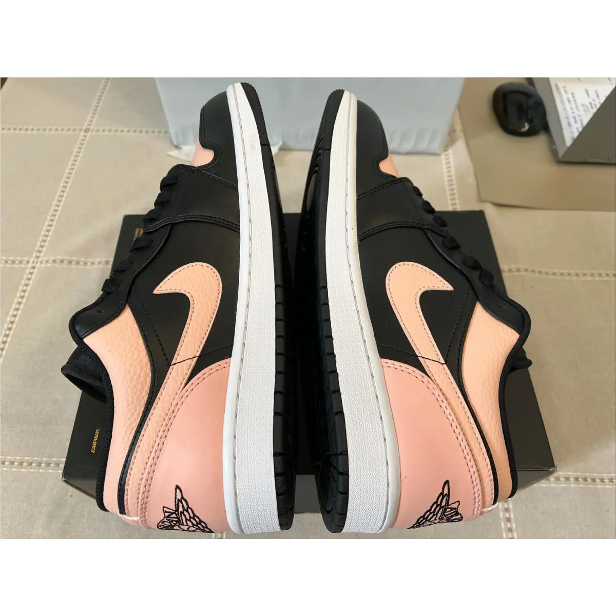 Nike shoes - Air Jordan 1 Low - Air Low - 553558-034 - Black/ Arctic Orange-White 6