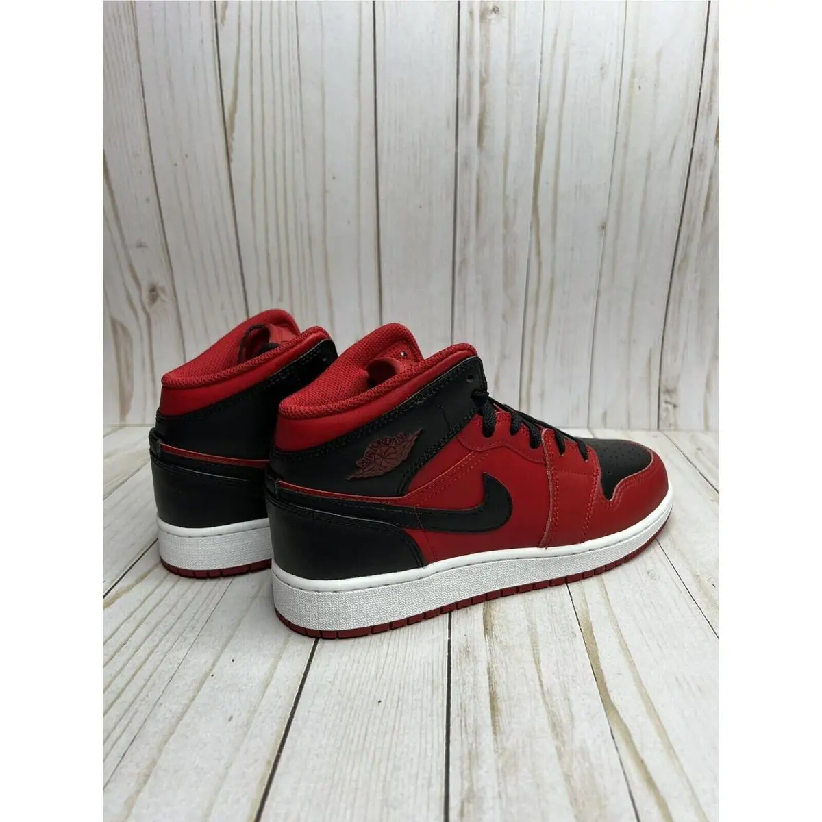 Nike shoes - Nike Kids Air Jordan 1 Mid - 554725 660 - Red 7