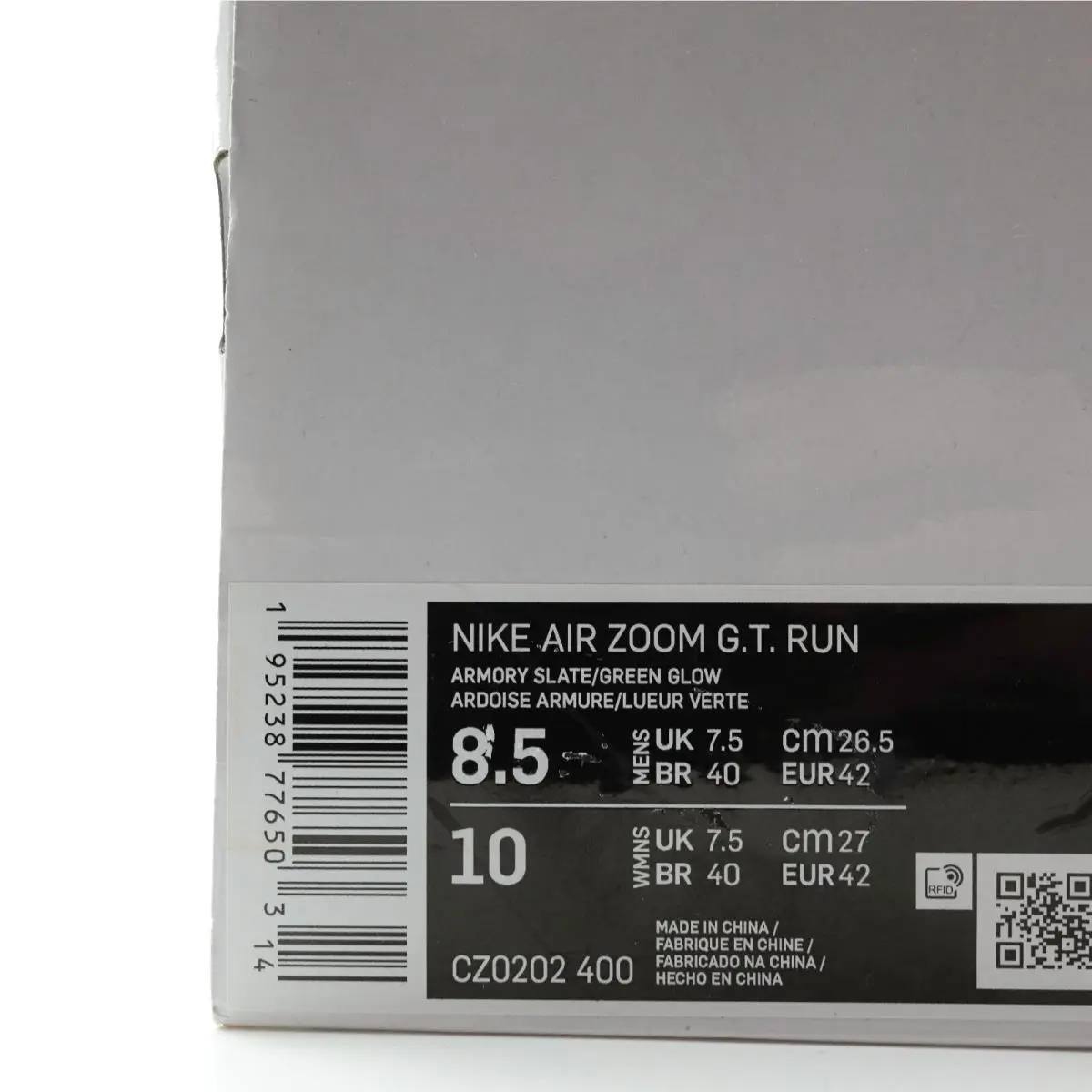 Nike shoes - Nike Air Zoom GT - Air Zoom - CZ0202-400 - Grey, Green 9