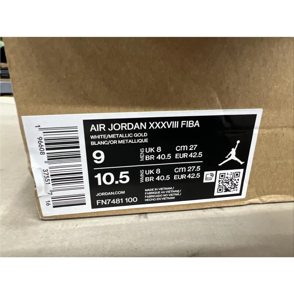 Nike shoes - Air Jordan 38 - Air - FN7481-100 - White 0