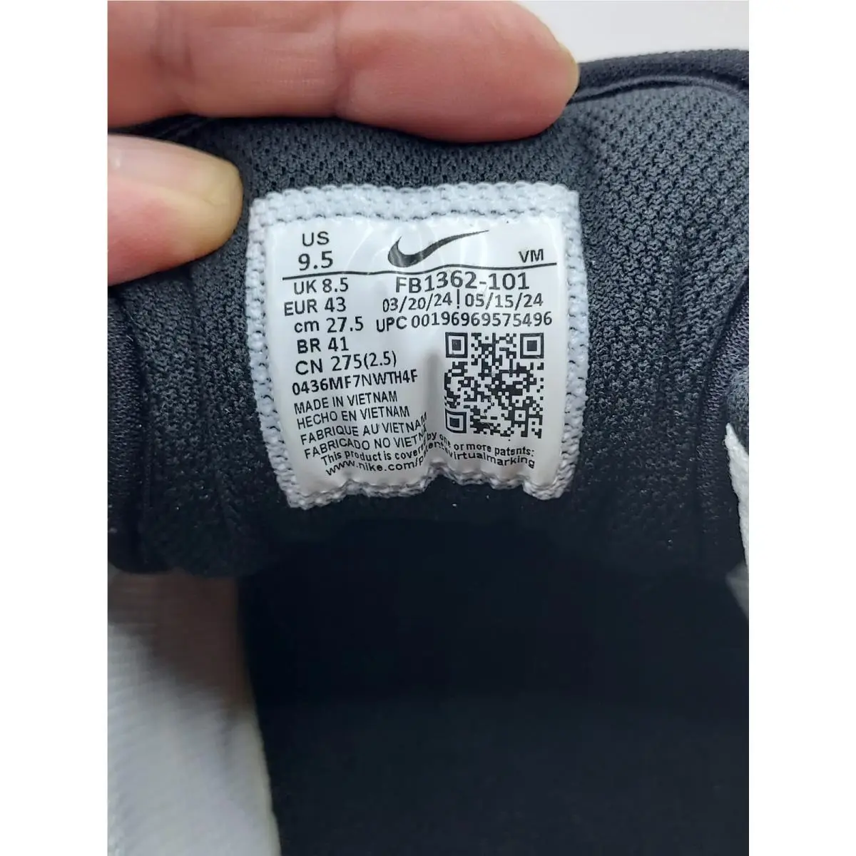 Nike shoes - Nike Full Force - Full Force - FB1362-101 - White/Black-Pewter-Sail (UPC: 196969575496) 7