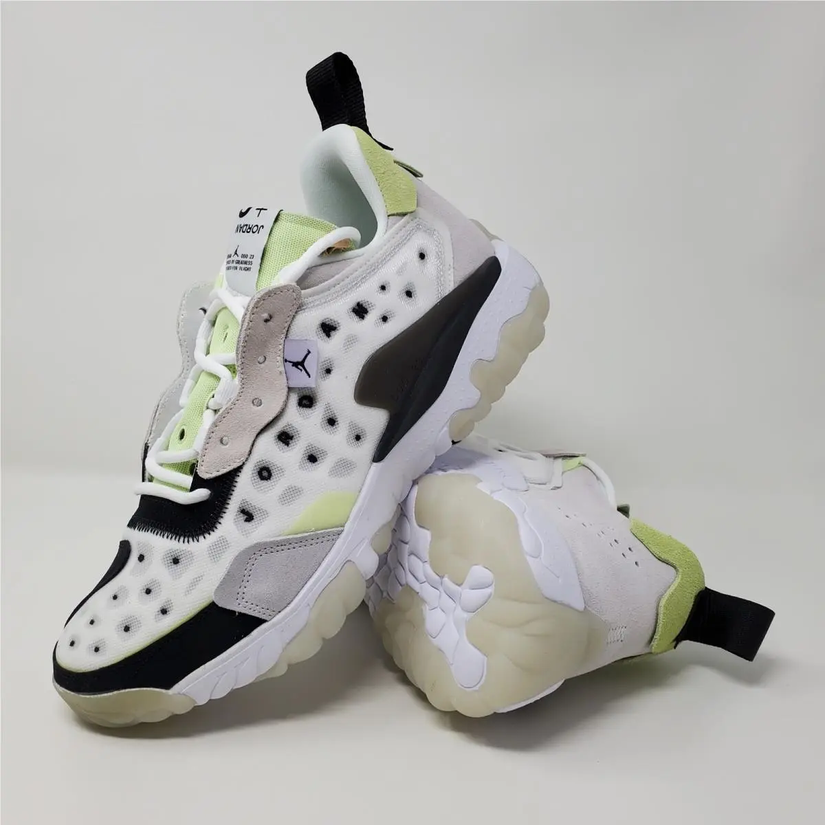 Nike Air Jordan Delta 2 White Cyber Green Sneakers CV8121-101 Men`s Size 10.5