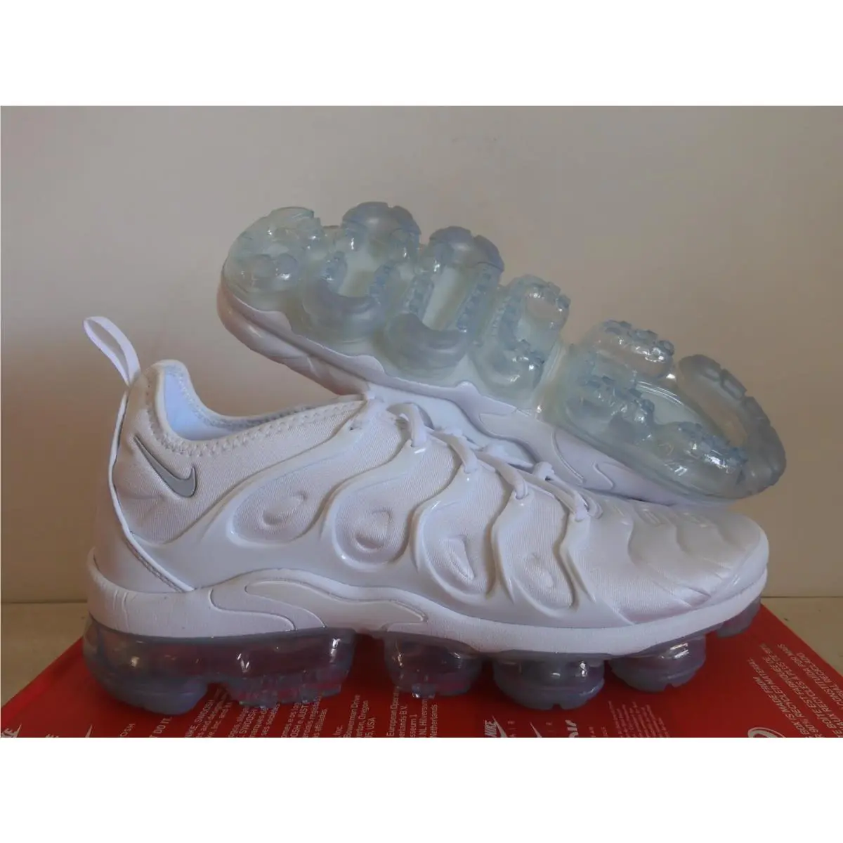 Air Vapormax Plus White-pure Platinum Mens Sz 10 924453-100 by Nike