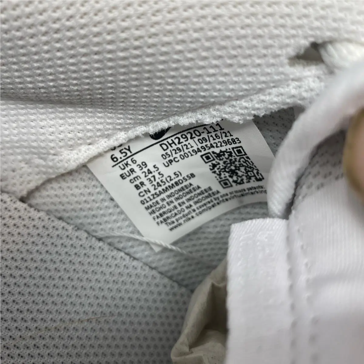 Nike shoes - Nike Air Force 1 GS - DH2920-111 - White (UPC: 194954229638) 7