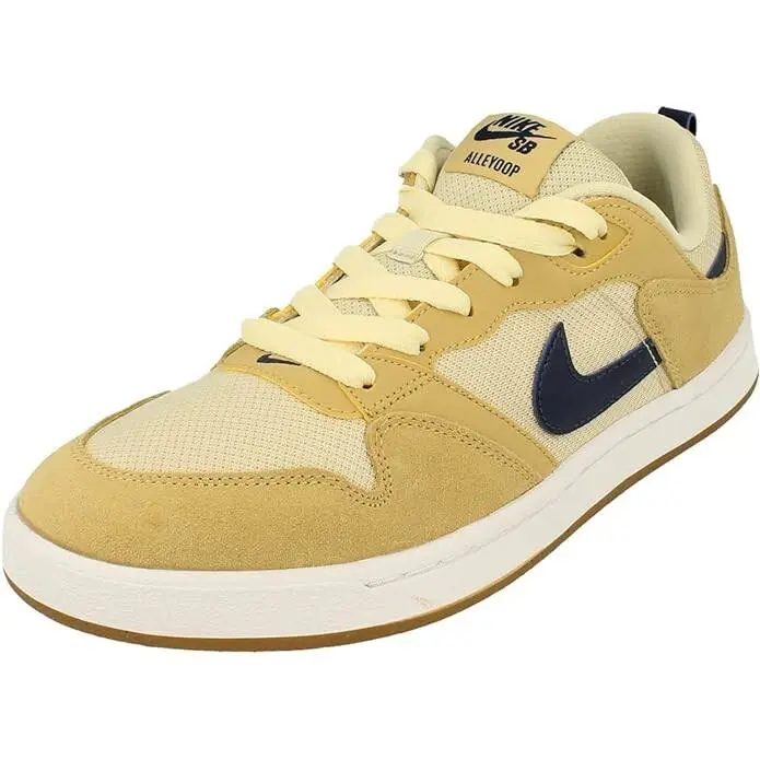 Size 10 - Nike Men Alleyoop SB Club Gold Midnight Navy CJ0882 700
