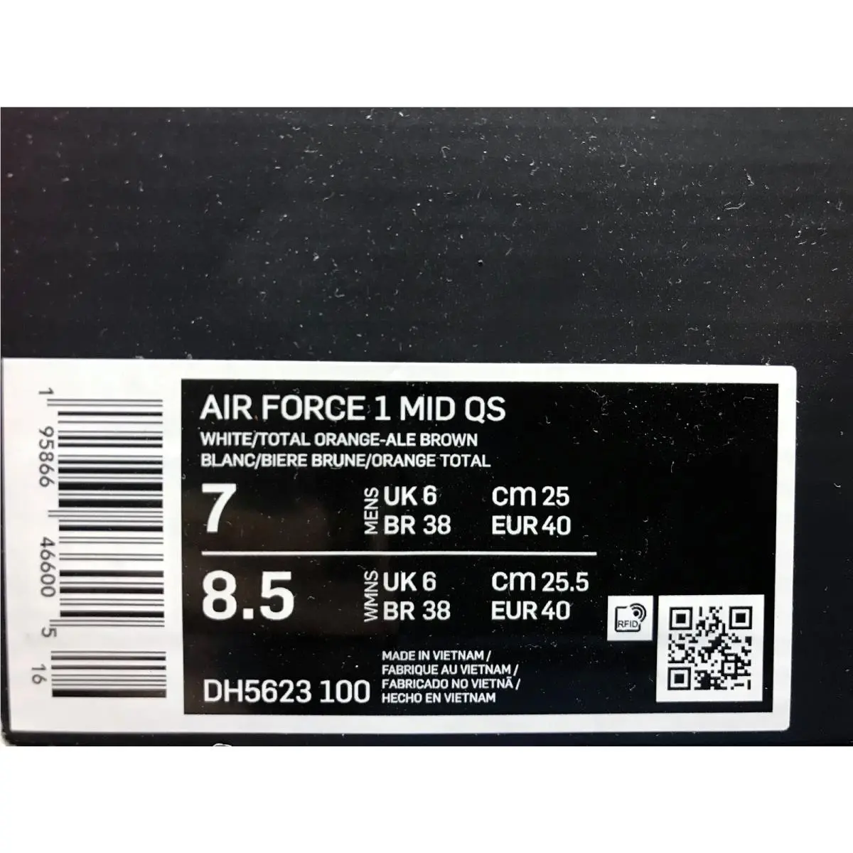 Nike shoes - NIKEAIR FORCE 1 MID - AIR FORCE MID - DH5623-100 - White (UPC: 195866466005) 3