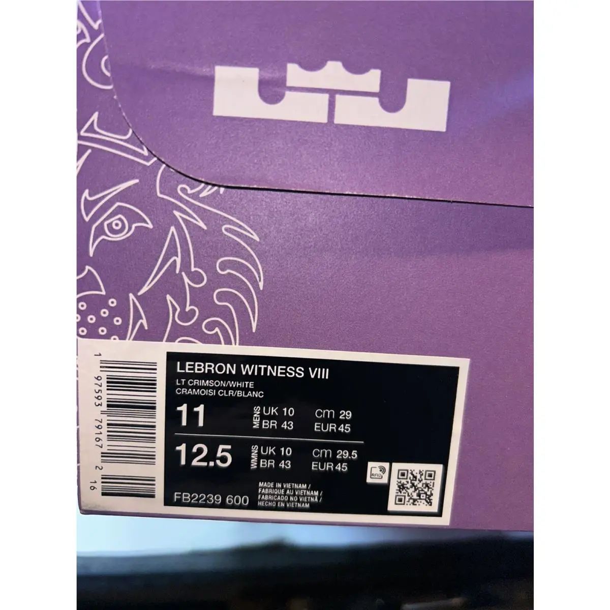 Nike shoes - Nike LeBron Witness - LeBron Witness - FB2239-600 - Red 3