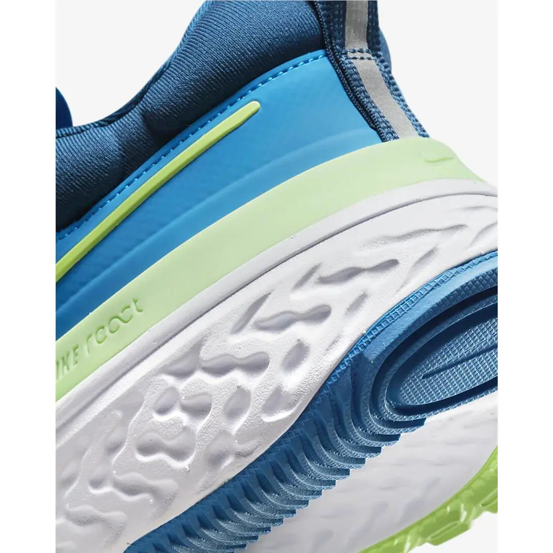 Nike shoes - Nike React Miler 2 - React Miler - CW7121 402 - Imperial Blue/Court Blue-White-Lime Glow (UPC: 195242121078) 8