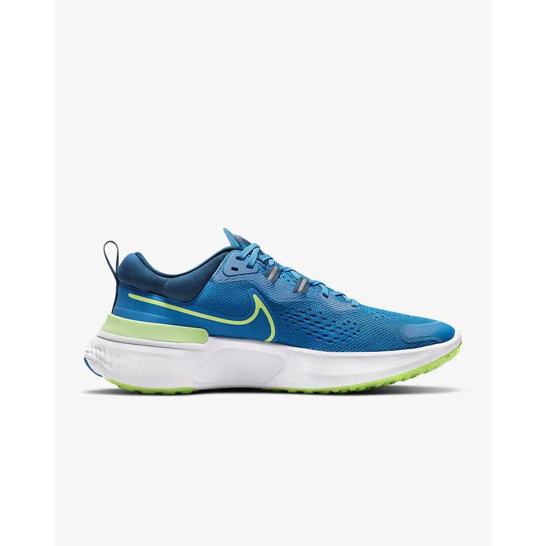 Nike shoes - Nike React Miler 2 - React Miler - CW7121 402 - Imperial Blue/Court Blue-White-Lime Glow (UPC: 195242121078) 4