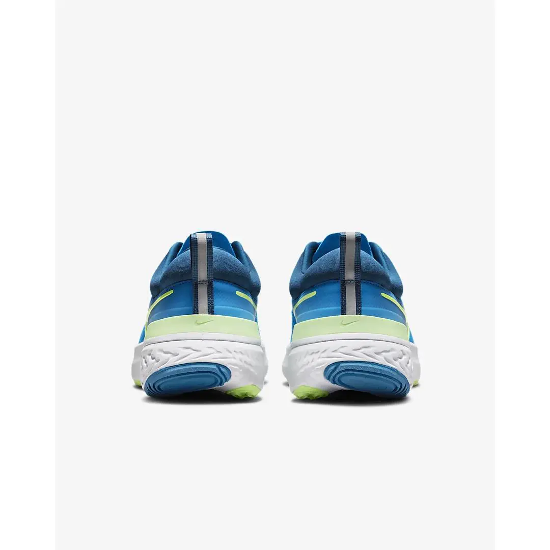 Nike shoes - Nike React Miler 2 - React Miler - CW7121 402 - Imperial Blue/Court Blue-White-Lime Glow (UPC: 195242121078) 6