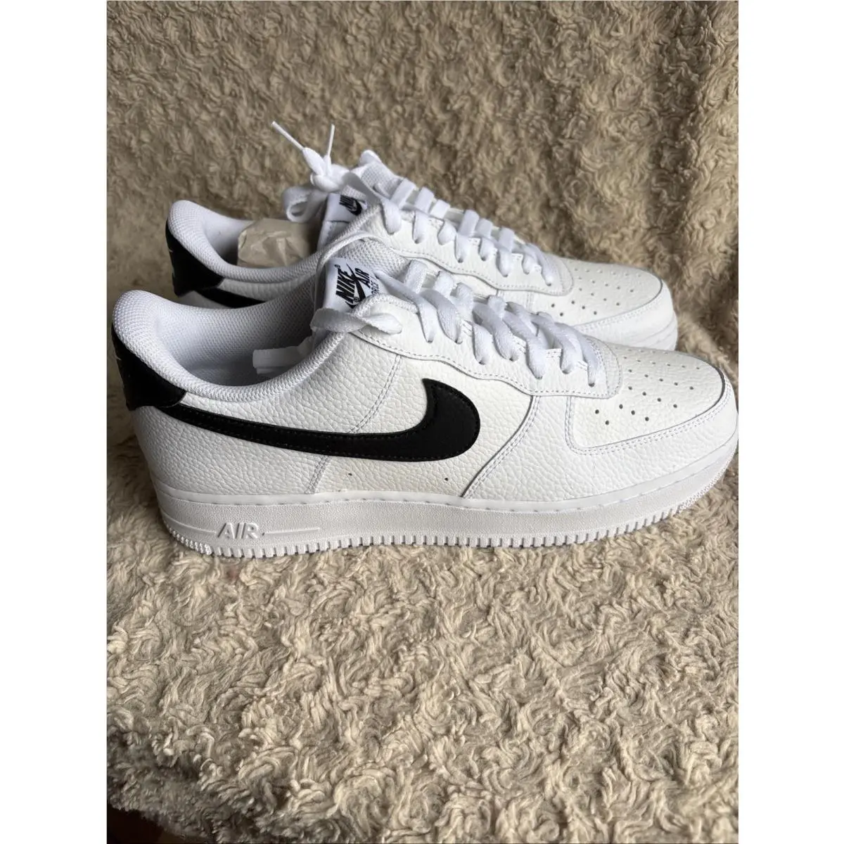 Size 11.5 - Nike Air Force 1 `07 Low White Black