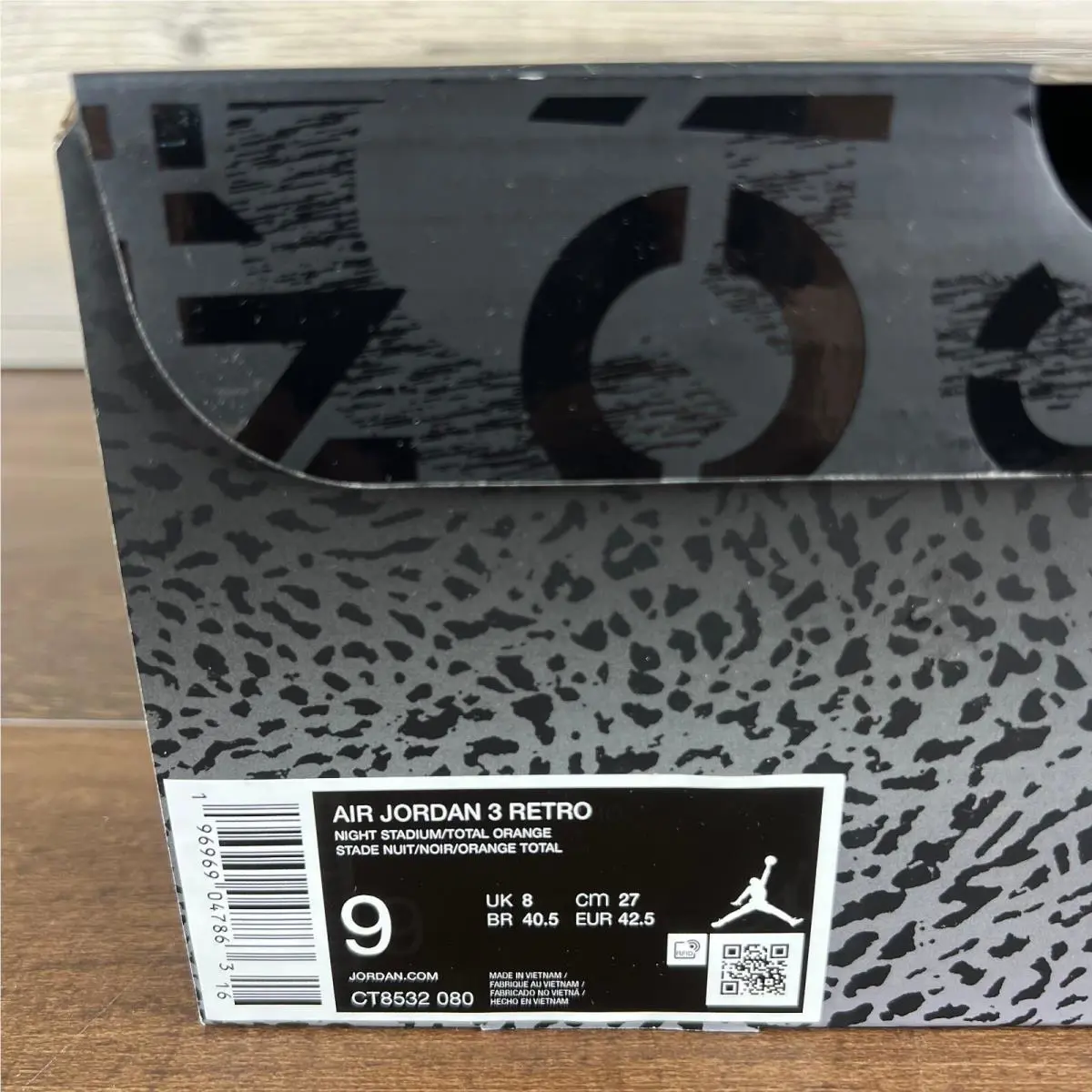 Nike shoes - Air Jordan 3 - Air - CT8532-080 - Gray (UPC: 196969047863) 8