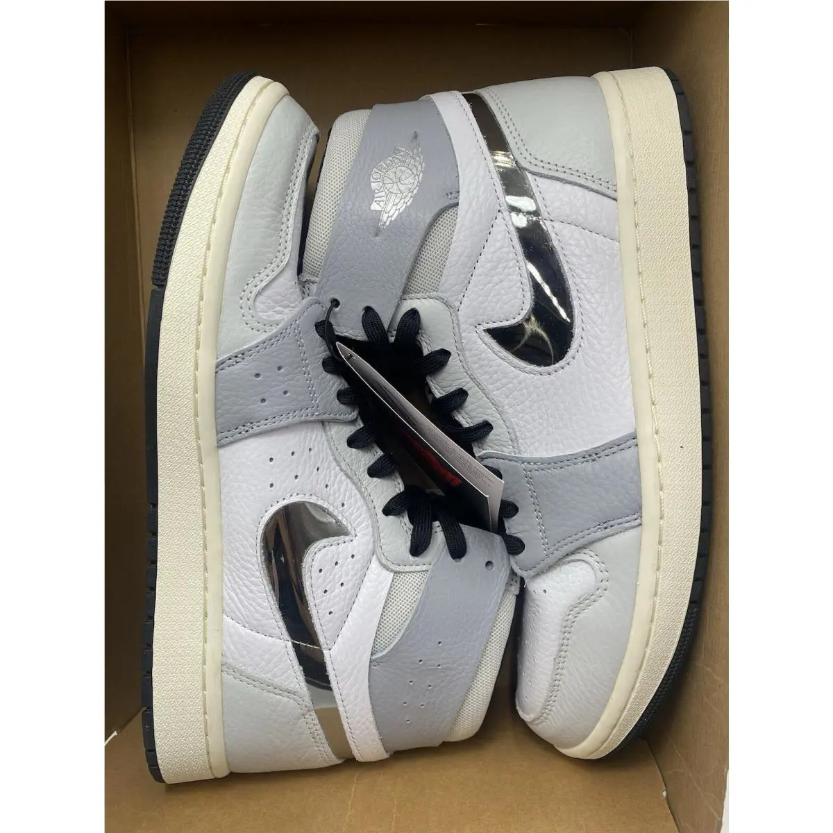 Nike shoes - Air Jordan 1 - Air - FJ4652 100 - White/Metallic Silver (UPC: 196605899511) 5