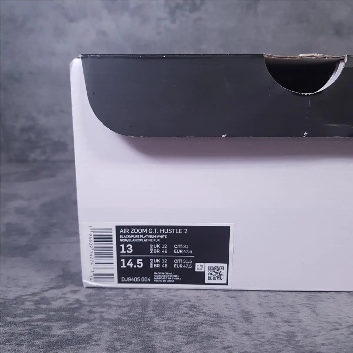 Nike shoes - Nike Air Zoom G.T.HUSTLE 2 - DJ9405-004 - Black/Pure Platinum/White/Pink Foam/Ashen Slate 5