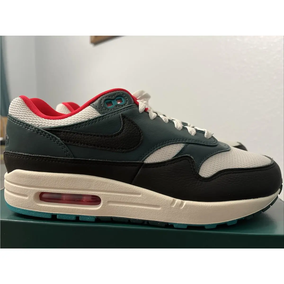 Air Max 1 Prm Lebron James x Liverpool F.c Third Kit FB8914 100 Men`s 9 by Nike