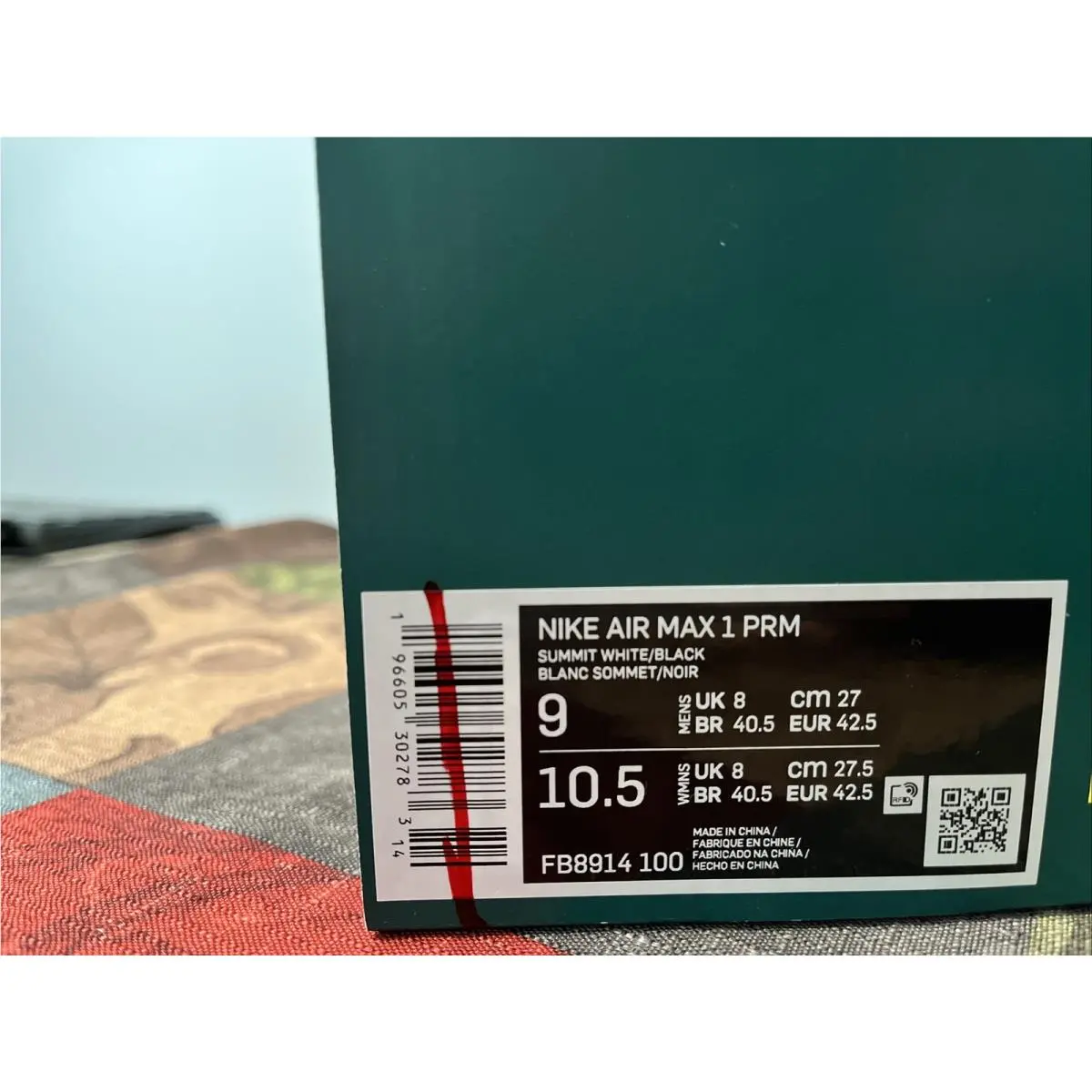 Nike shoes - Nike Air Max 1 - Air Max - FB8914-100 - Summit White Black 13